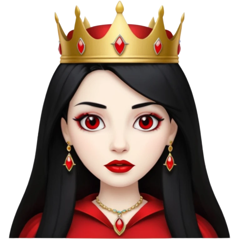 queen vampire with crown emoji