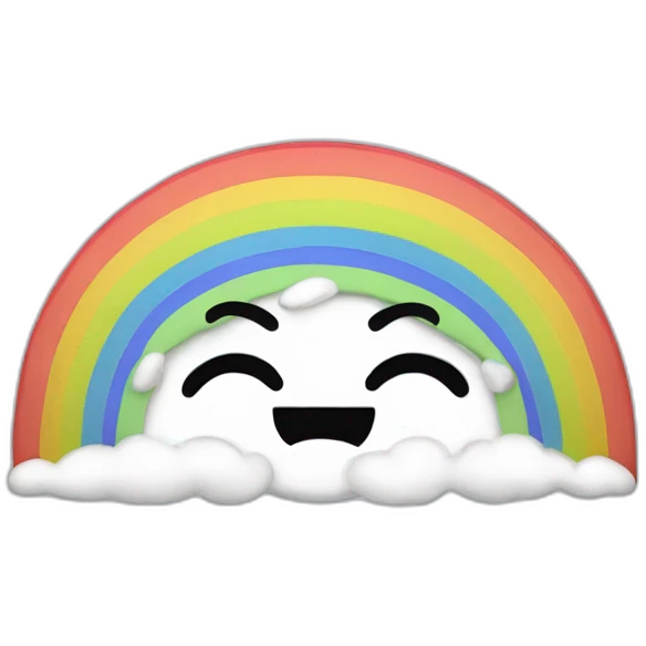 crying rainbow emoji