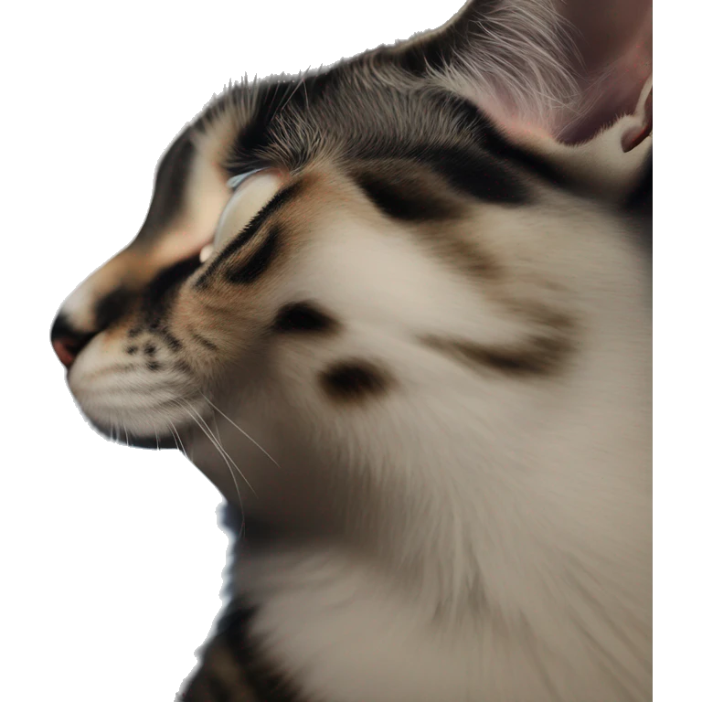 calico cat napping peacefully emoji