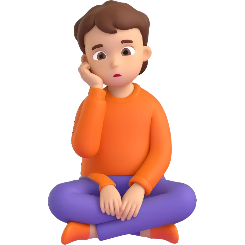 single thinking children emoji