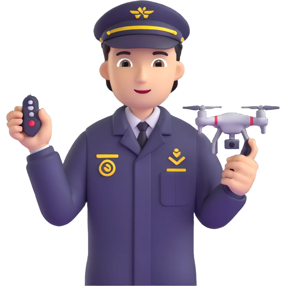 drone pilot with remote control emoji