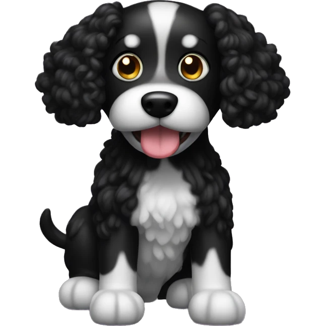 Toy black scnoodle dog emoji