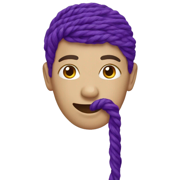 Purple thread emoji