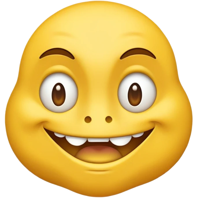 classic yellow emoji sarcastically snapping "shucks" emoji
