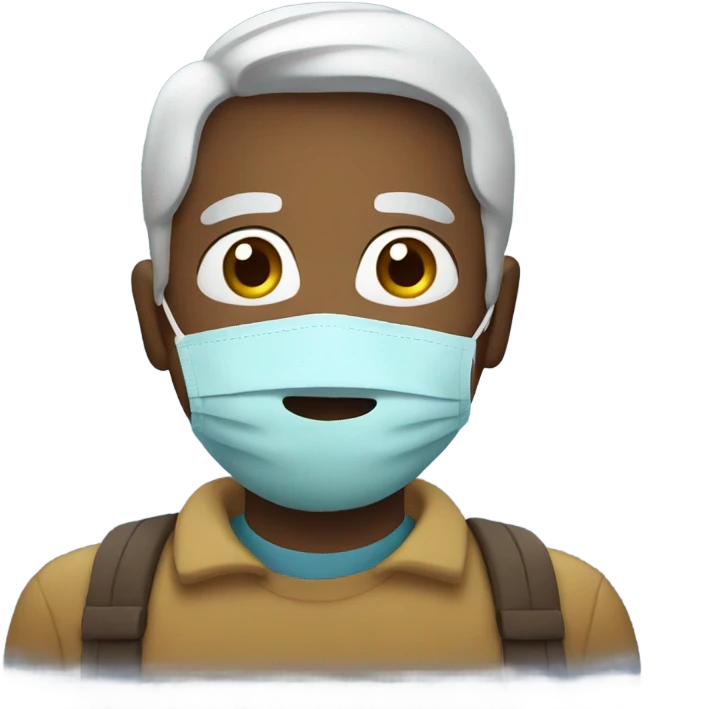 Father with mask emoji