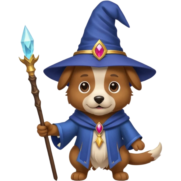 Dog wizard emoji