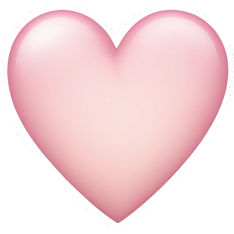 light pink heart emoji