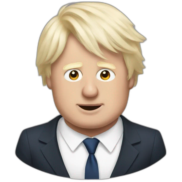 Boris Johnson in a dress emoji