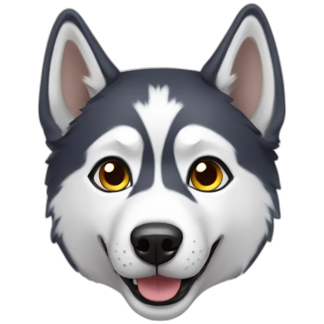 Husky dog emoji