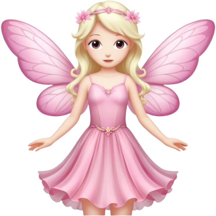 Pink fairy emoji