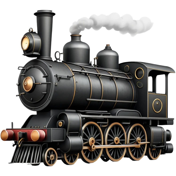 vintage steam locomotive emoji