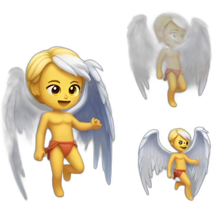 Ange et démon fusionner emoji