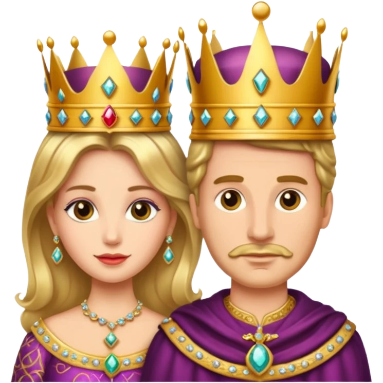 king and queen crown emoji