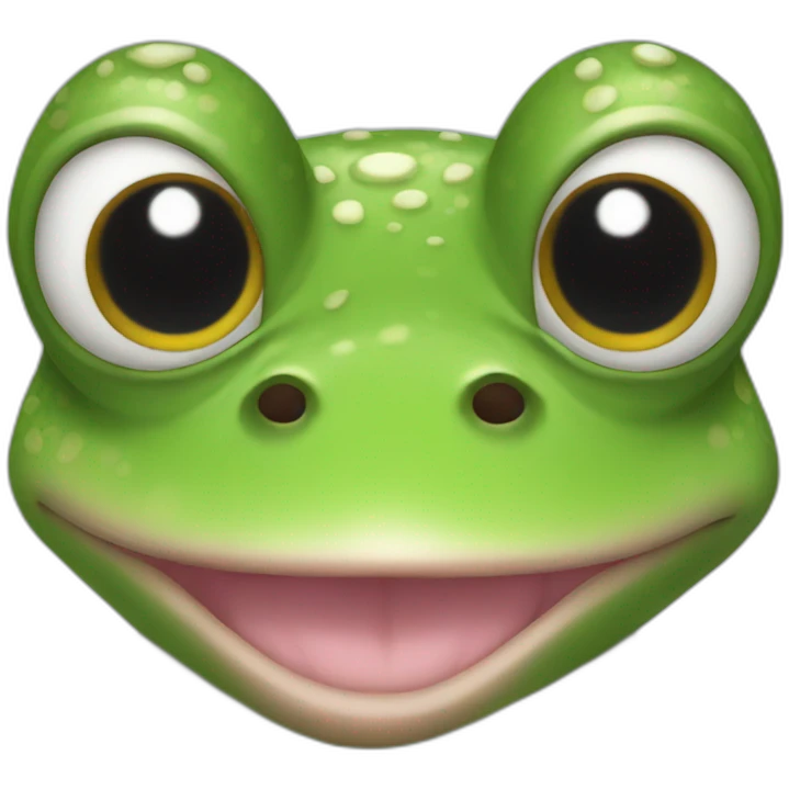 Ugly frog emoji