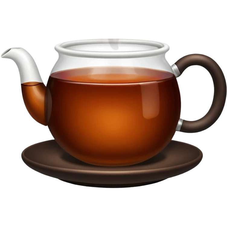 Cup of black tea emoji