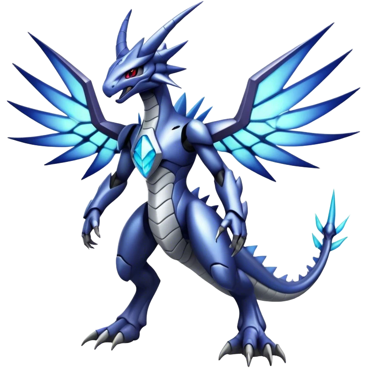  Cool Edgy Shiny Godly Ethereal Digimon-Genesect-Dialga-Reptile-hybrid full body emoji