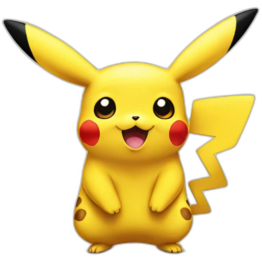 Pikachu happy emoji
