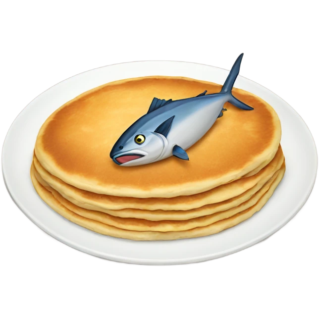Tuna pancake emoji