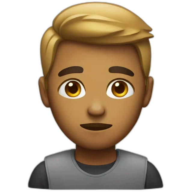 sad fastfood worker emoji