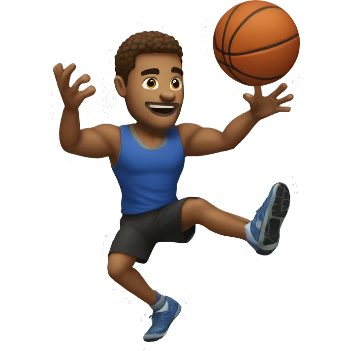 Mike jogando bola emoji