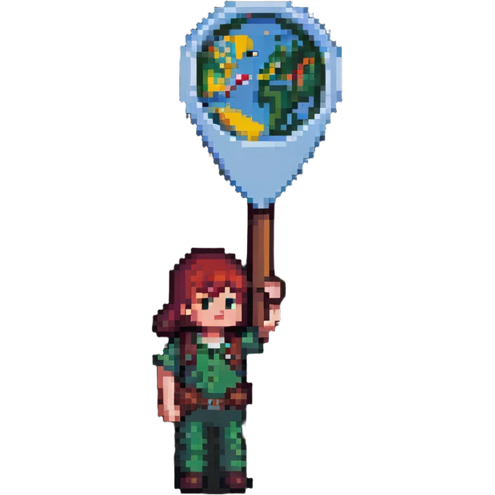 character with location map marker emoji