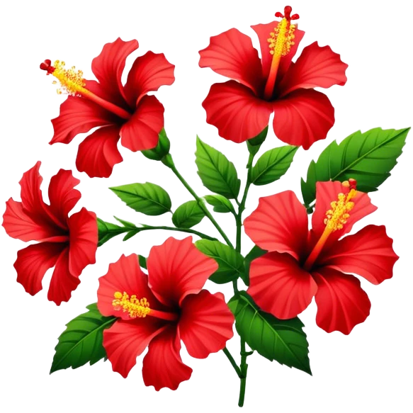 hibiscus flowers emoji