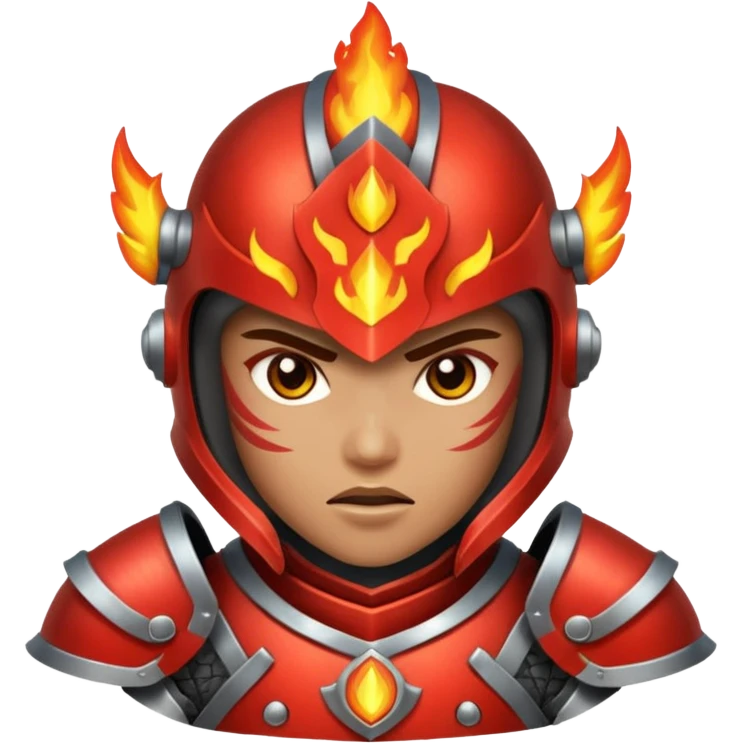 fire armored warrior emoji