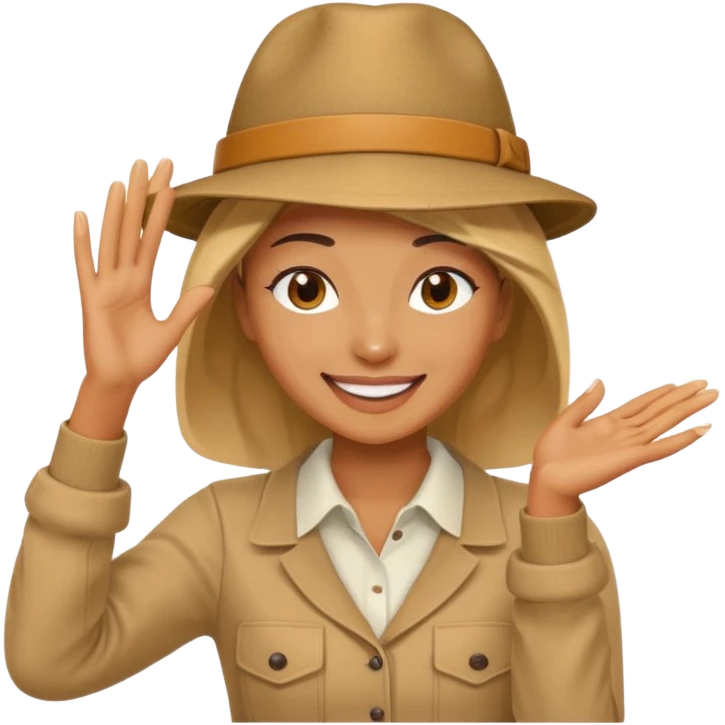 woman who make a DAB emoji