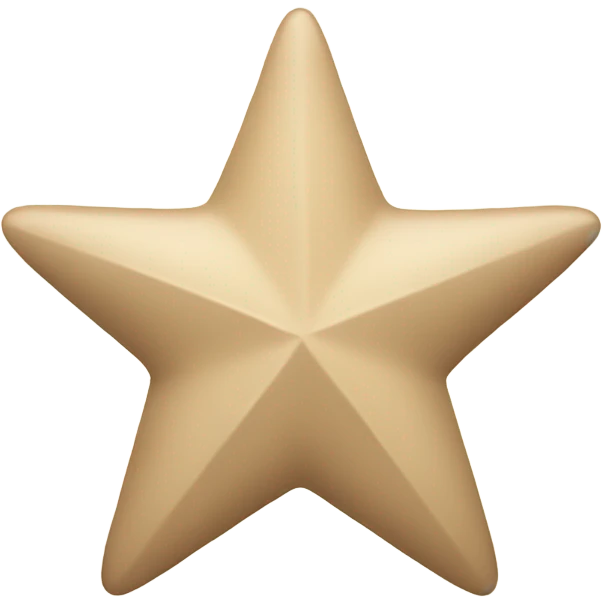 Beige star emoji