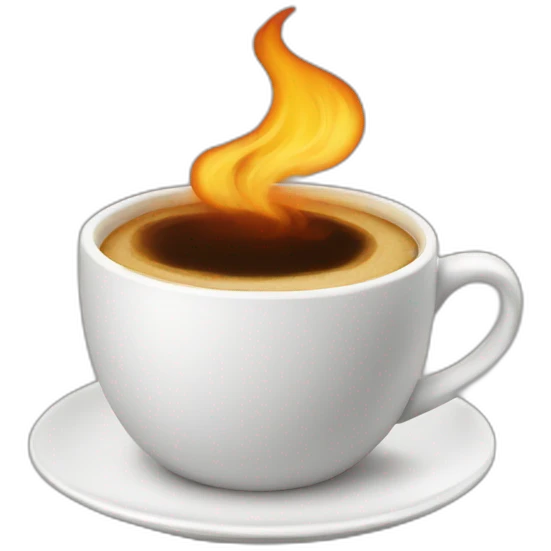 Burn coffee emoji