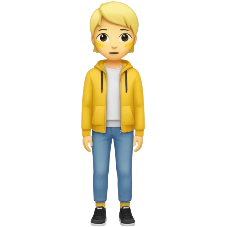 Star with a human full body yellow skin emoji