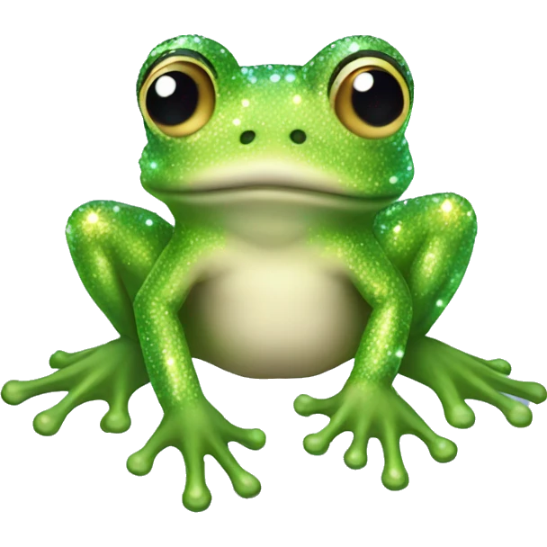 sparkly fairy frog emoji