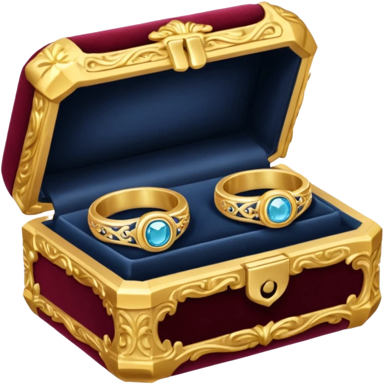 Couple of ring in box emoji