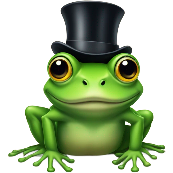 frog in top hat emoji