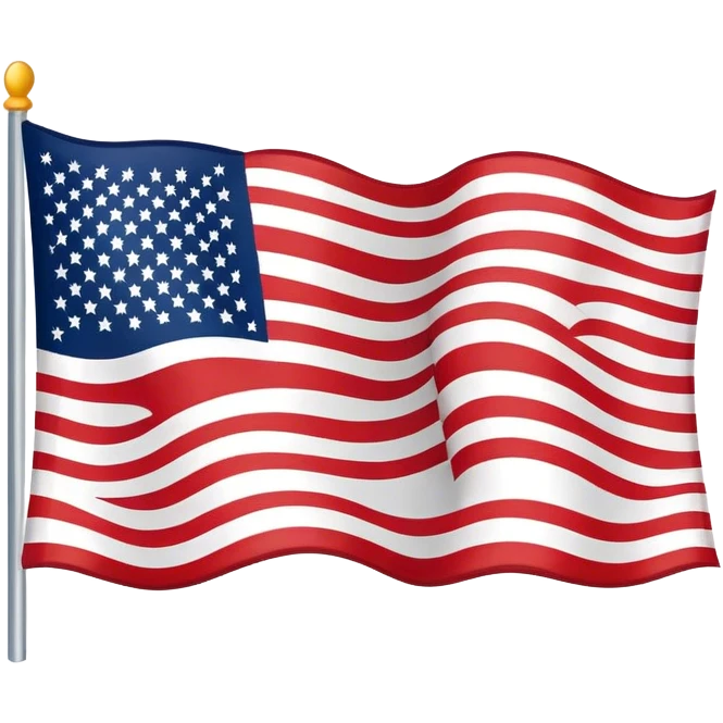 Flat us flag emoji