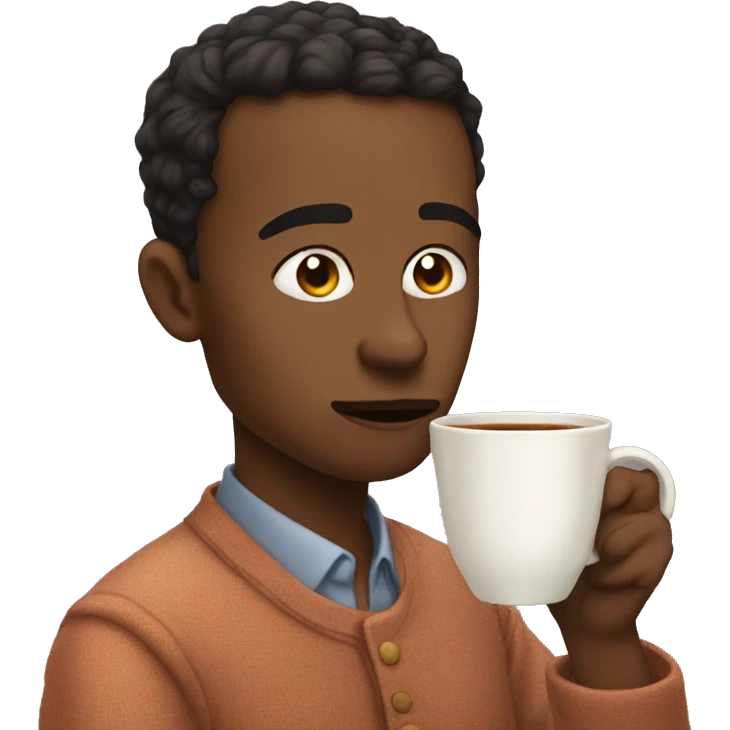 side eye emoji sipping tea emoji