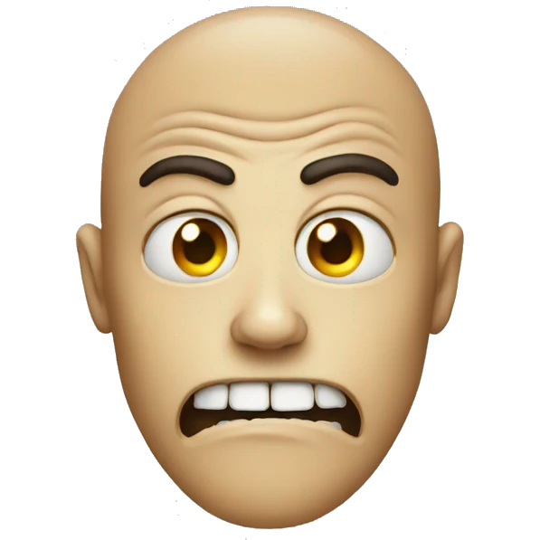scary face emoji