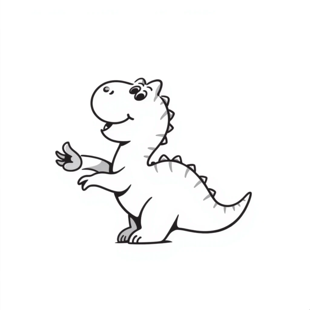 dinosaur flipping the bird emoji