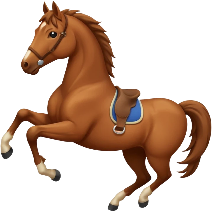 horse back kicking pose emoji