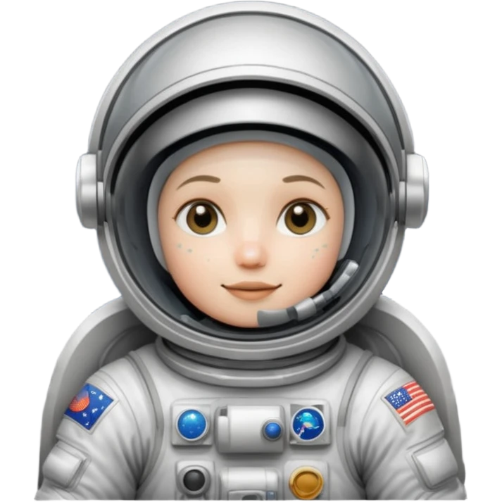 astronaut floating in the moon  emoji