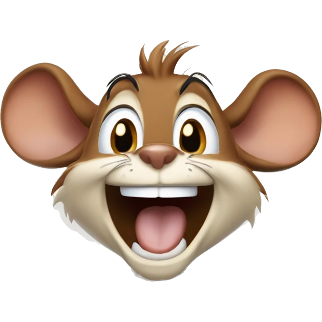 mouse monty jack from chip 'n' dale, laughing emoji