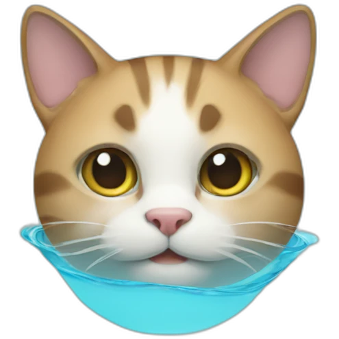 Cat pool emoji