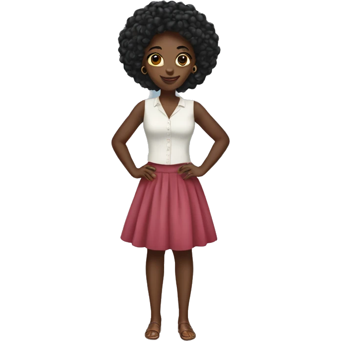 Rich black girl emoji