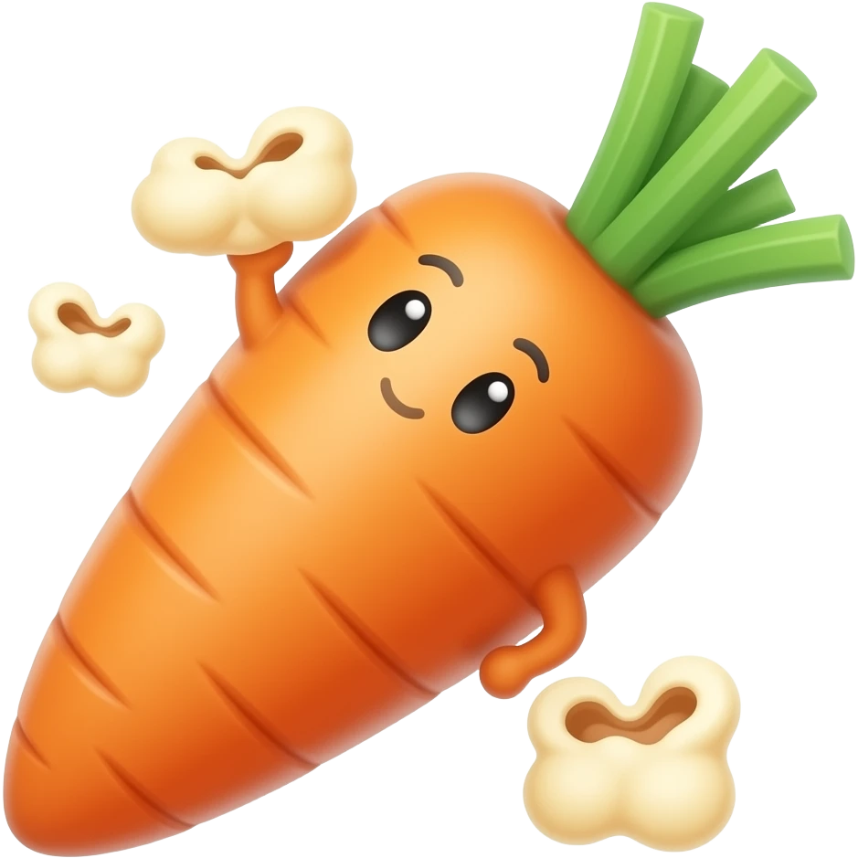 palomitas de zanahoria emoji