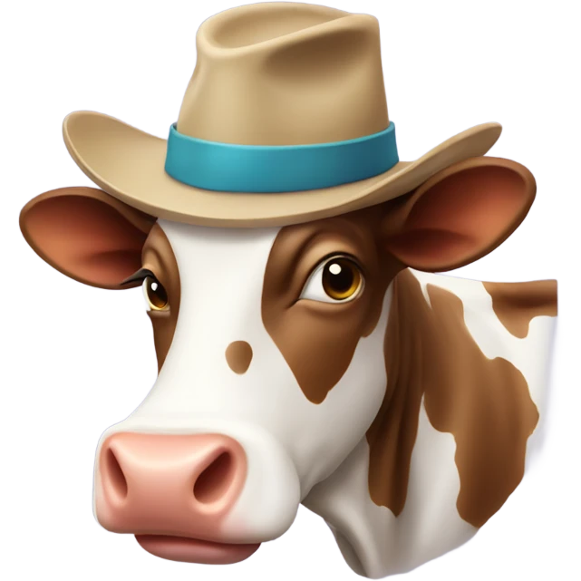 cow with a hat emoji