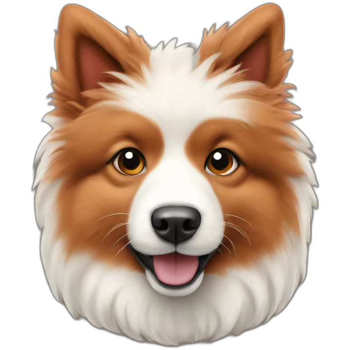 red Iceland Sheepdog spitz emoji