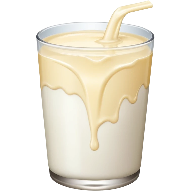 A squirt of milk emoji