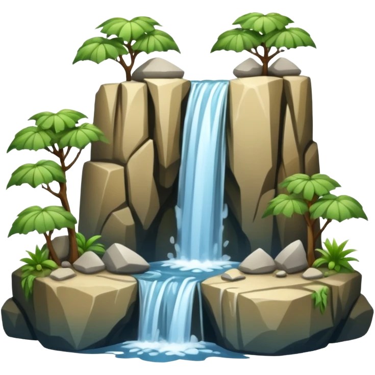 water falls different type natural water sources emoji