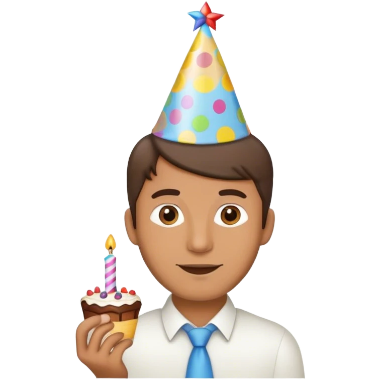 man happy birthday emoji