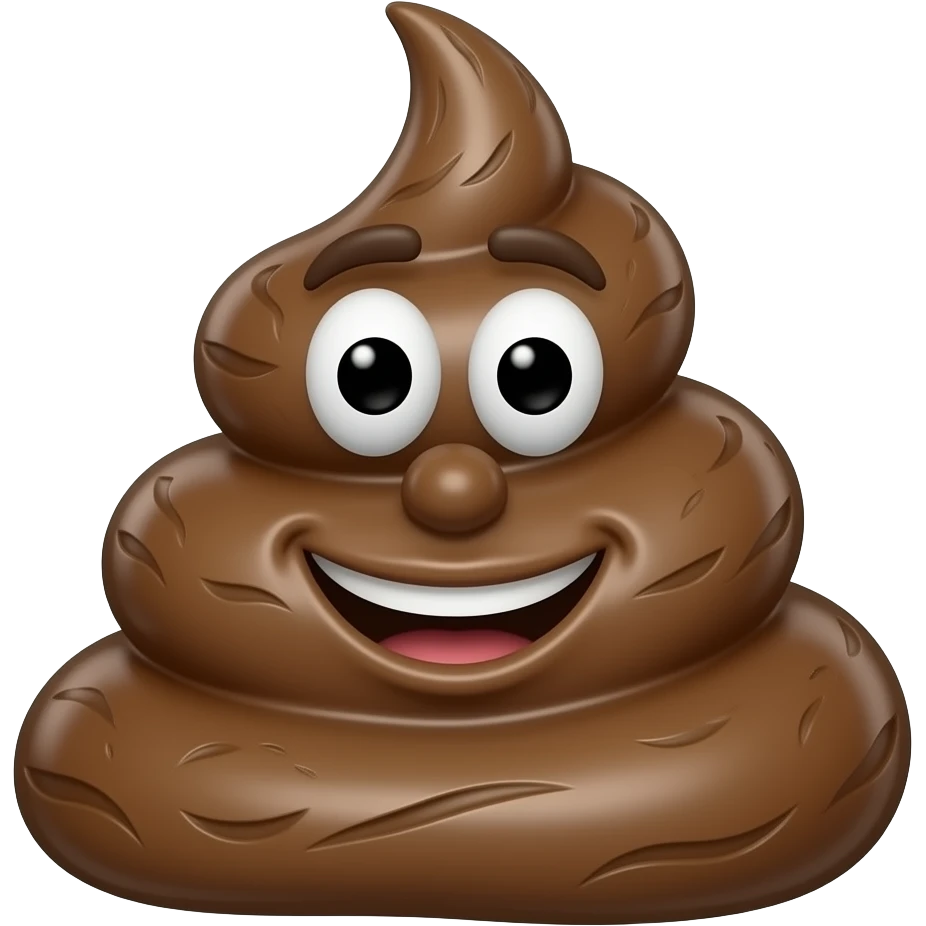 Man made out of poop emoji
